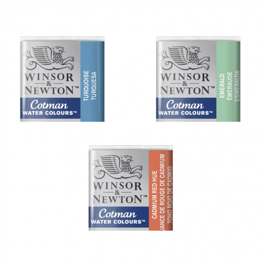 Aguarela Winsor & Newton Cotman em Pastilha