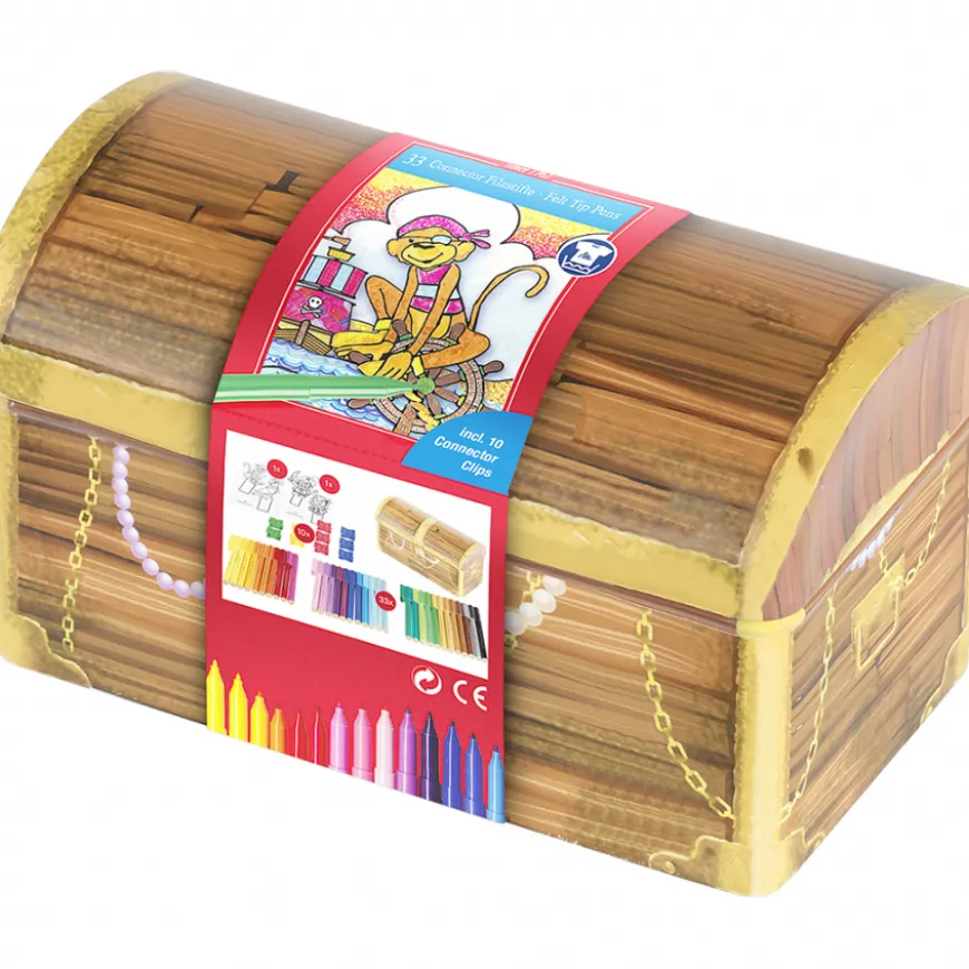Arca Tesouro Marcadores Connector Faber-Castell