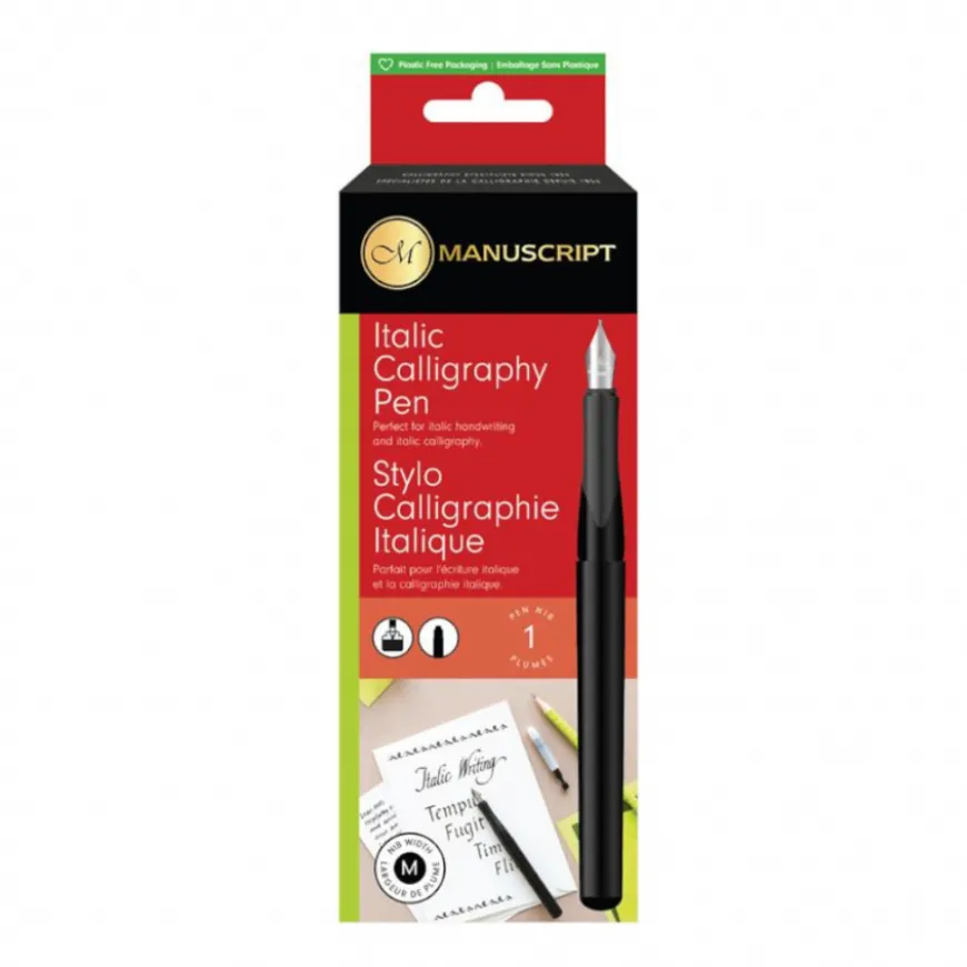 Blister Manuscript Itálico Caneta com Carregador