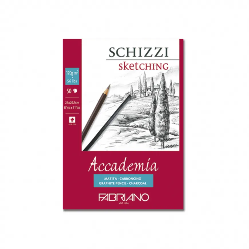 Bloco Accademia Esboço Fabriano
