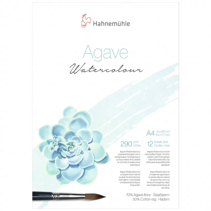 Bloco Aguarela Agave Watercolour Hahnemühle