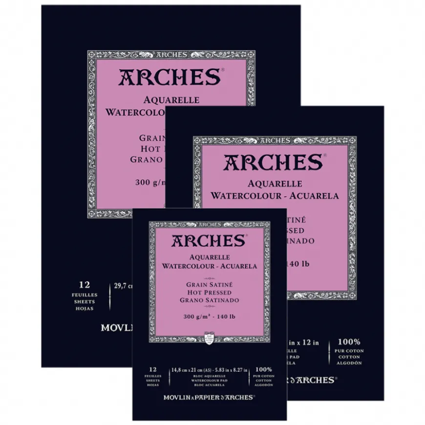 Bloco Aguarela Arches - Grão Acetinado