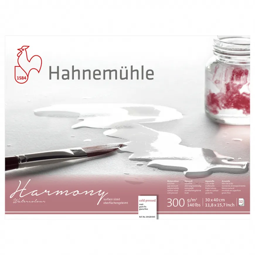 Bloco Aguarela Harmony Hahnemühle - Grão Fino