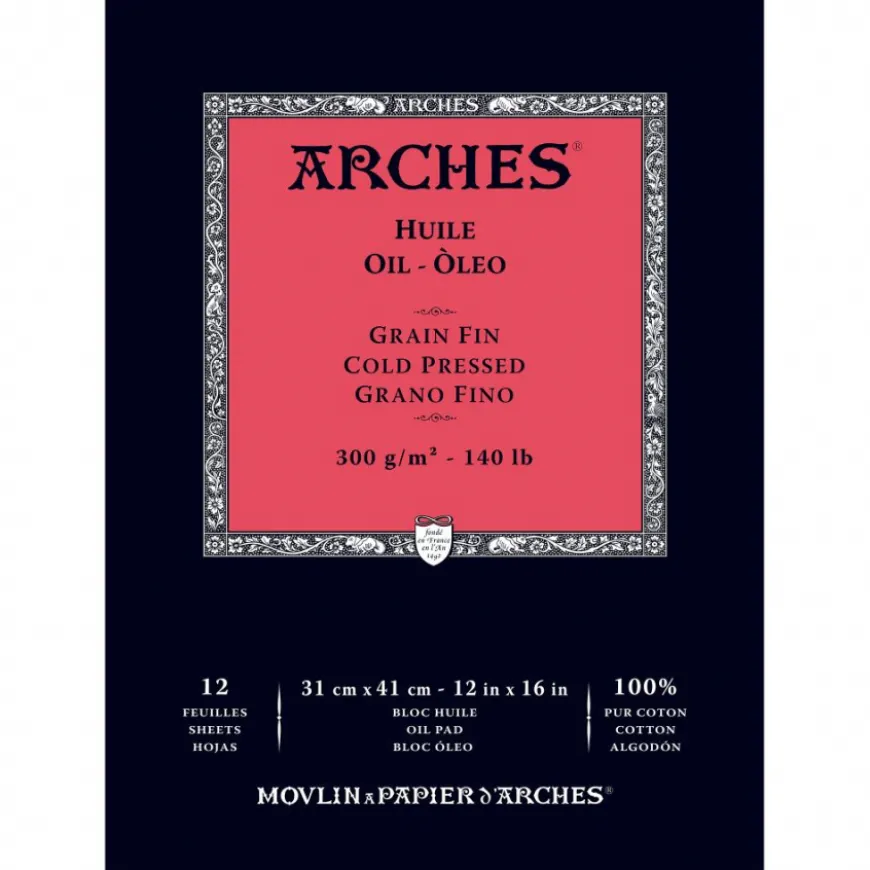 Bloco Arches Óleo Colado de Grão Fino