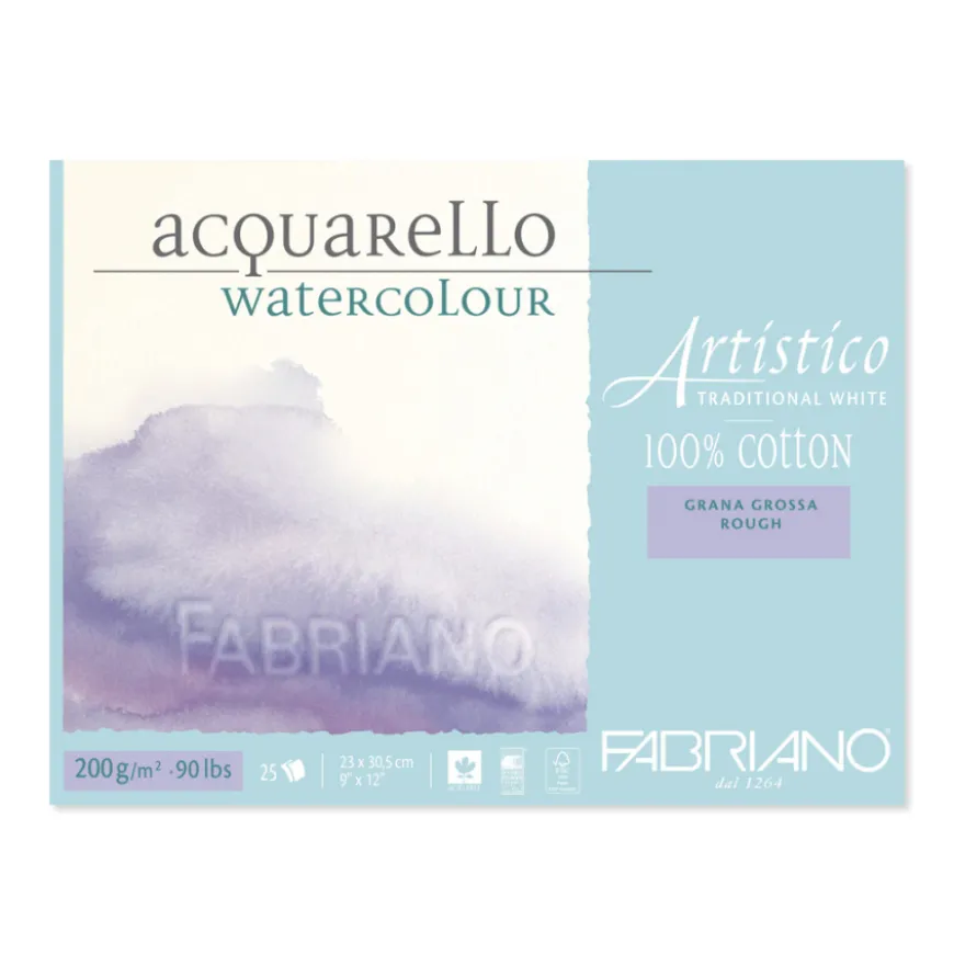 Bloco Colado Artistico Fabriano - Grão Grosso