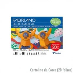 Bloco de Cartolinas de Cores Sortidas Sadipal