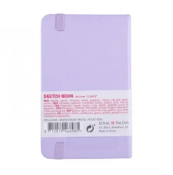 Bloco de Esboço Violeta Pastel Art Creation