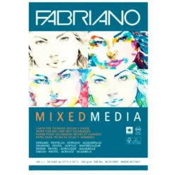Bloco Mixed Media Fabriano 160gr A3 60 fls