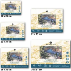 Bloco Papel Colado 4 Lados Aguarela Portofino Magnani
