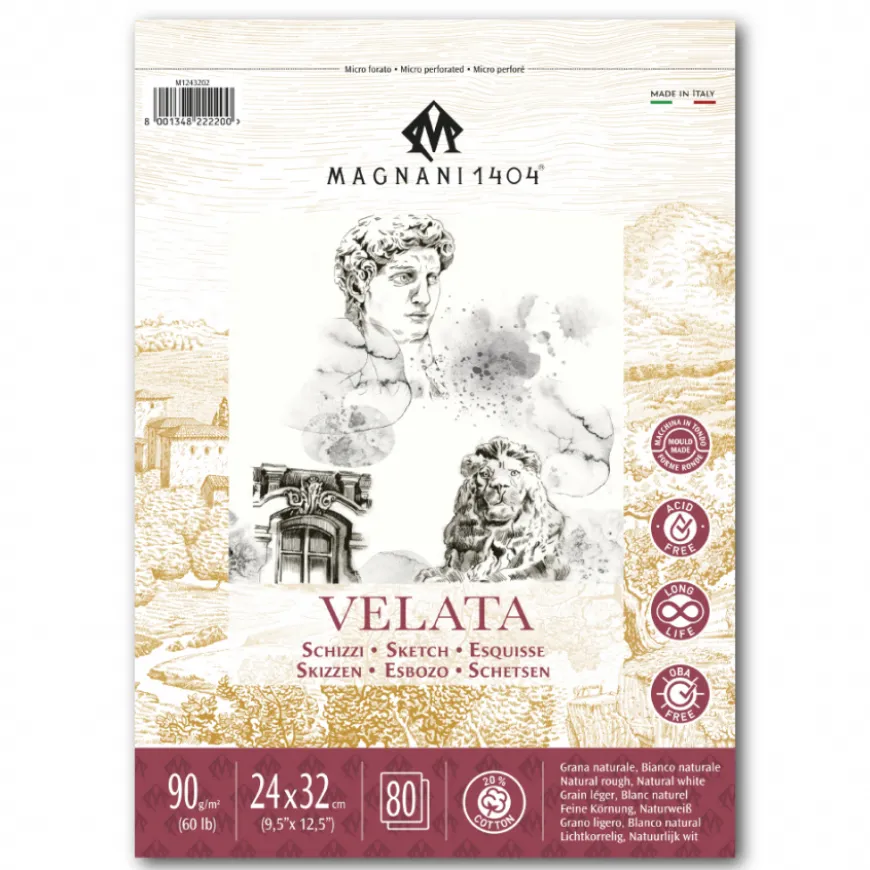 Bloco Papel Esboço Velata Magnani