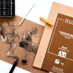 Bloco Papel Kraft Inart