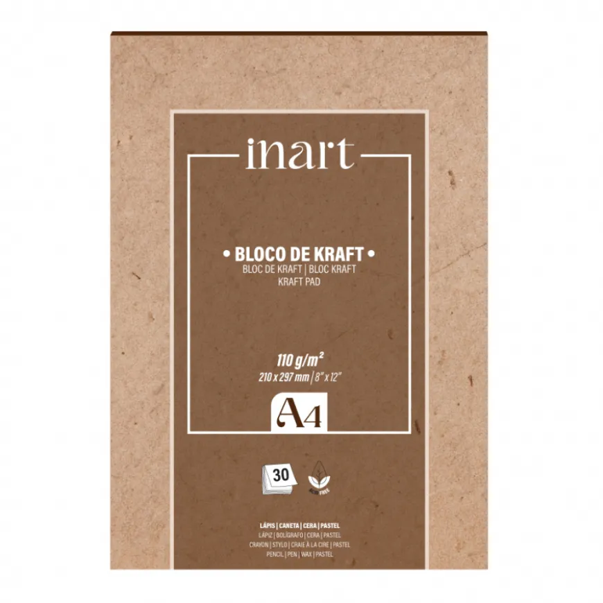 Bloco Papel Kraft Inart