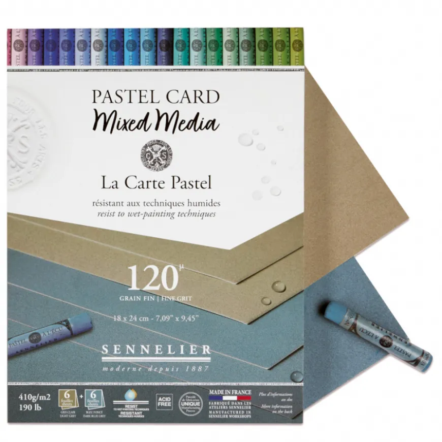 Bloco Pastel Card Mix Media Sennelier