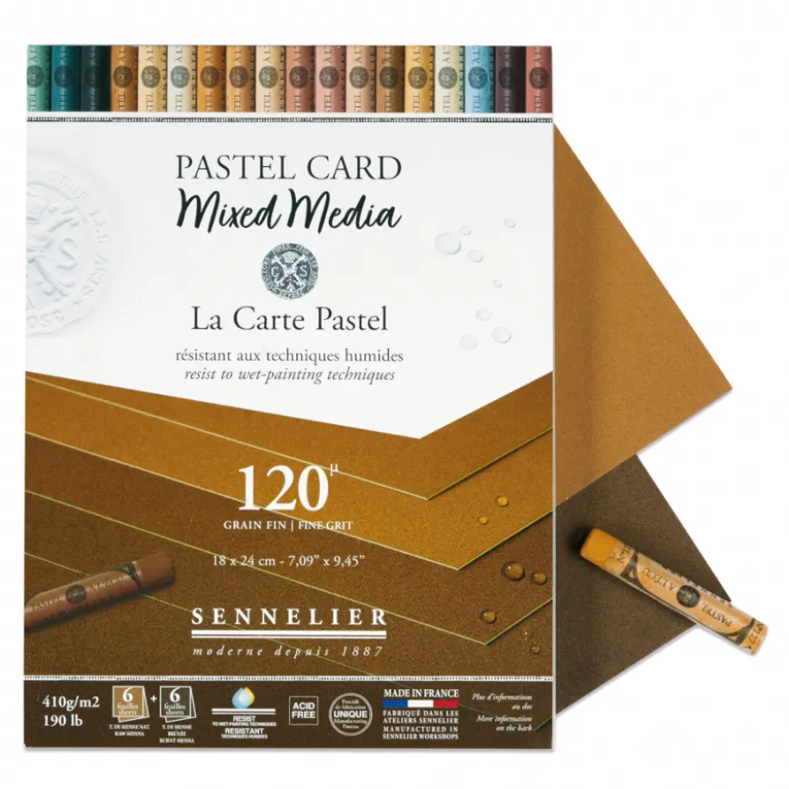 Bloco Pastel Card Mix Media Sennelier