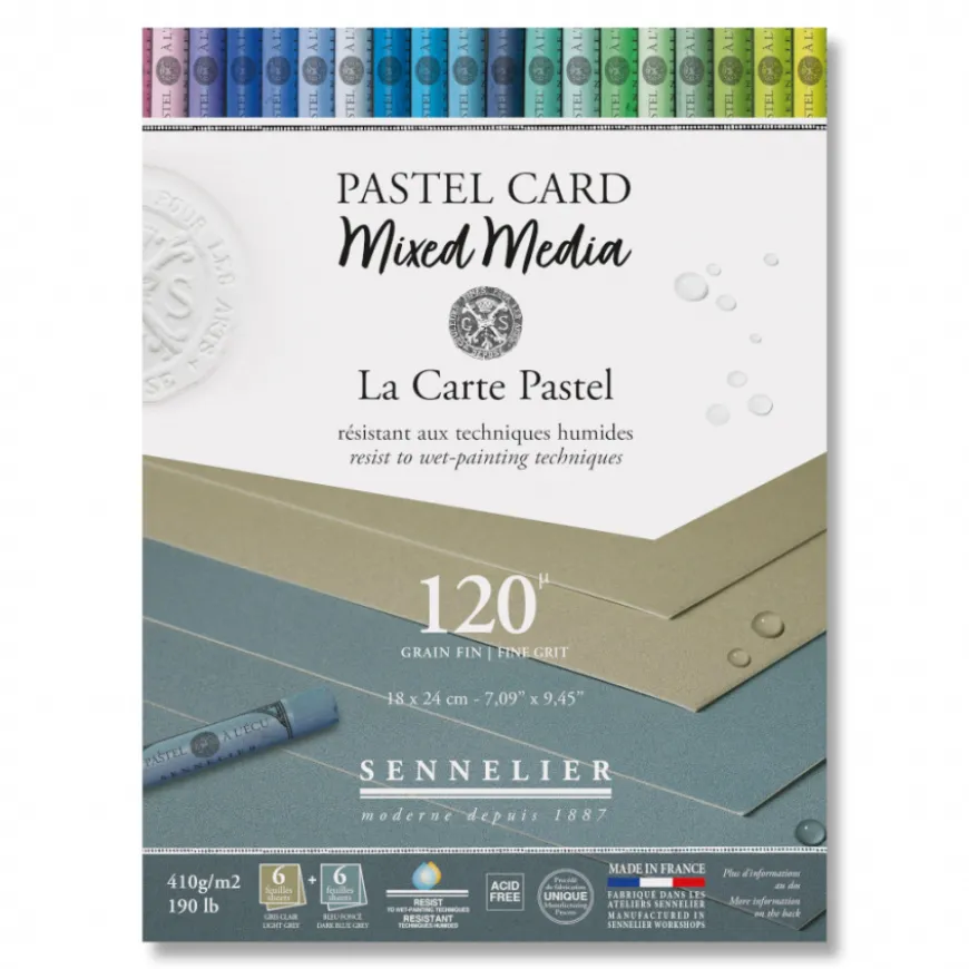 Bloco Pastel Card Mix Media Sennelier