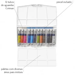Caixa Aguarela em Tubos Cotman Painting Plus Winsor & Newton