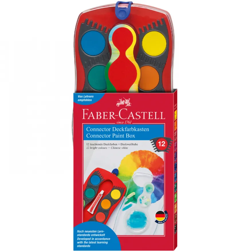 Caixa Aguarelas Connector Faber Castell