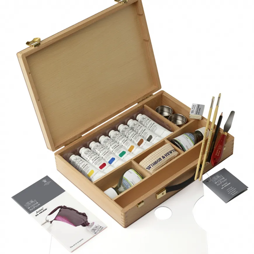 Caixa Bambu Óleo Artists Winsor & Newton