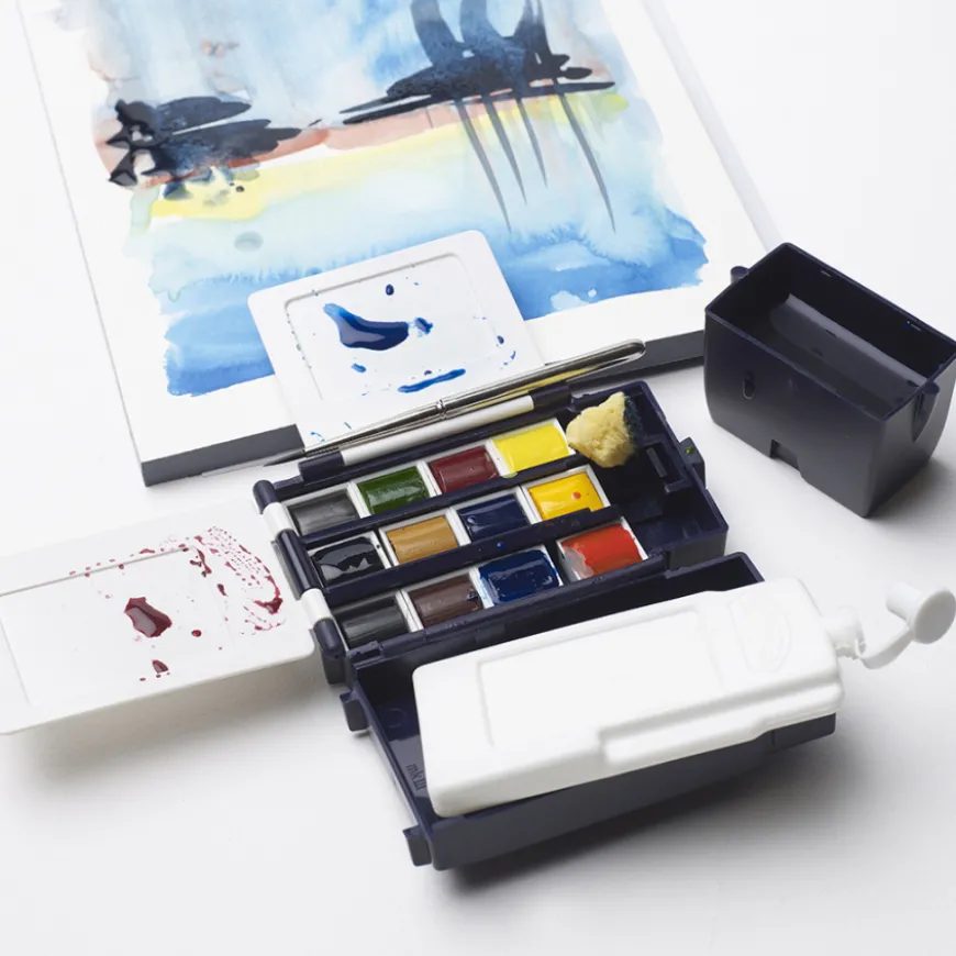 Caixa Campo Aguarela Profissional Winsor & Newton