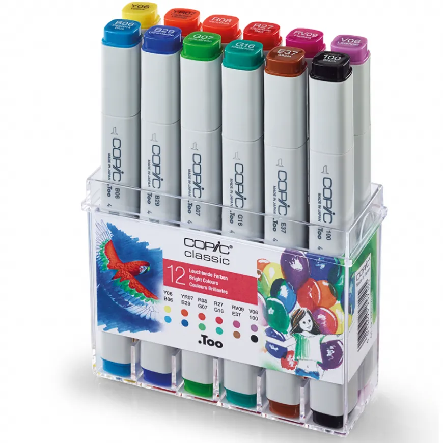 Caixa Copic Classic - Tons Brilhantes