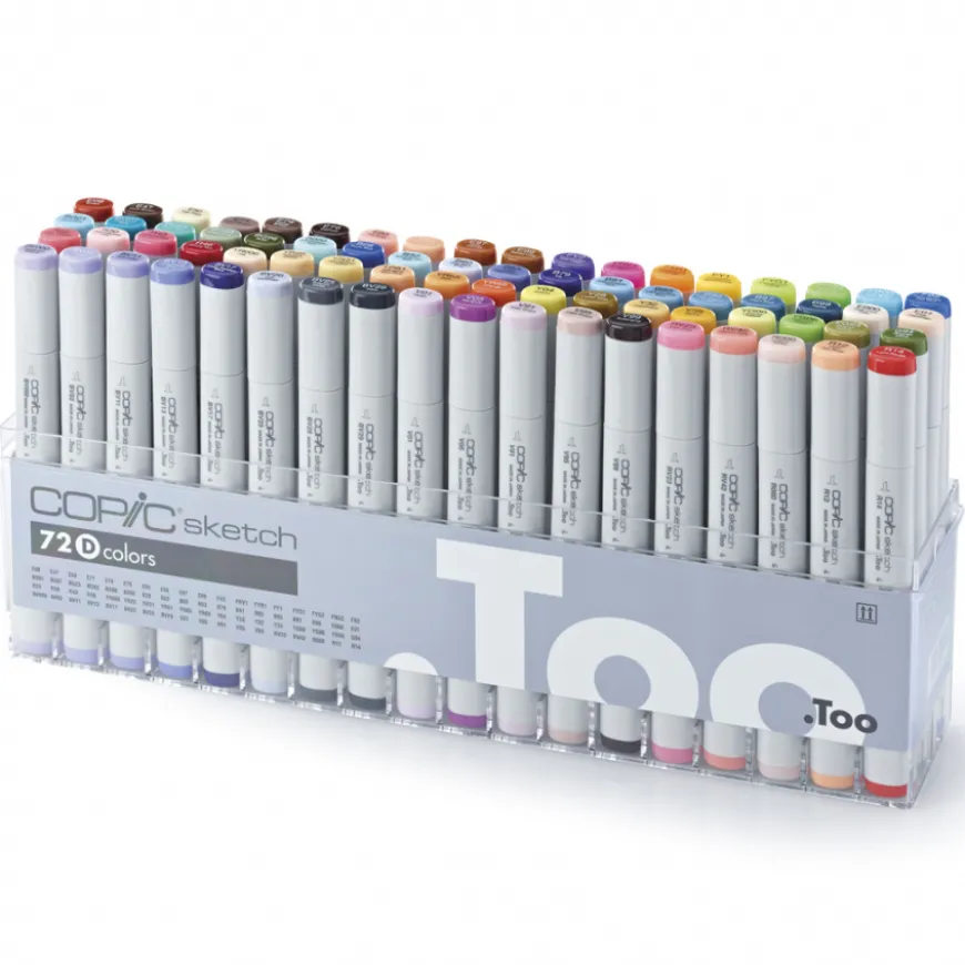 Caixa Copic Sketch - 72 Cores