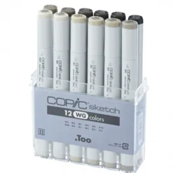 Caixa Copic Sketch - Tons Cinza