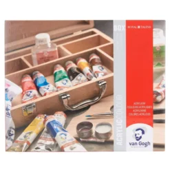 Caixa de Iniciação Pintura Acrílico Basic Van Gogh