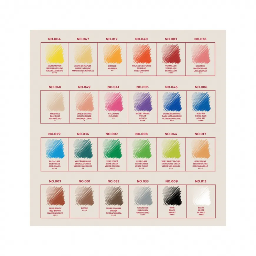 Caixa de Lápis Pastel Conté à Paris