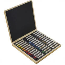 Caixa de Madeira com Sticks Óleo Médio Sennelier