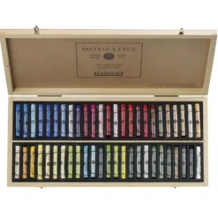 Caixa de Madeira "De Luxe" Pastel Seco L´Ecu Sennelier