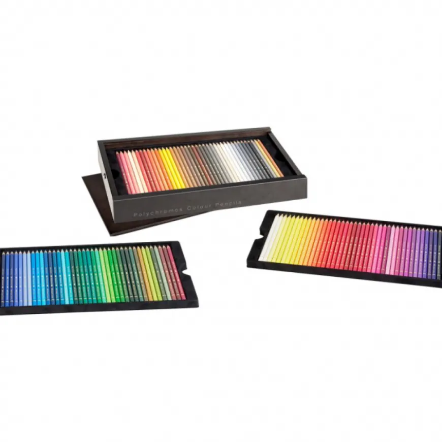 Caixa de Madeira Edição Especial Lápis Polychromos Faber-Castell