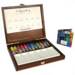 Caixa de Madeira L´Aquarelle Sennelier