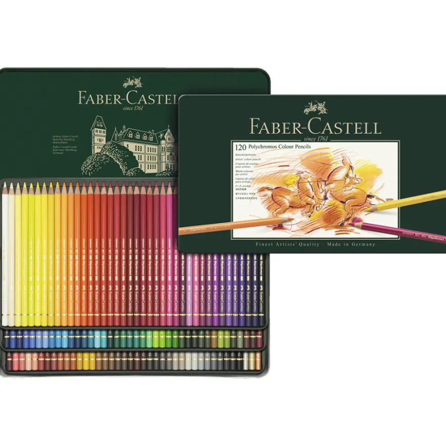 Caixa de Metal de Lápis Polychromos Faber-Castell