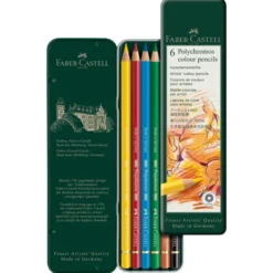 Caixa de Metal de Lápis Polychromos Faber-Castell