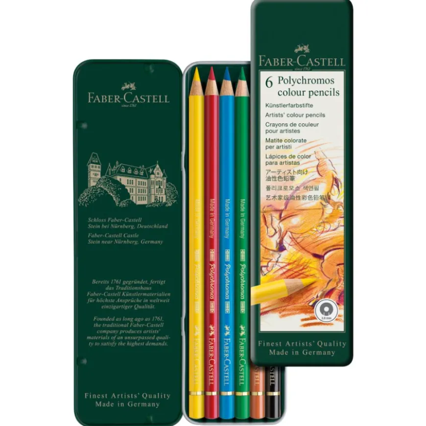 Caixa de Metal de Lápis Polychromos Faber-Castell