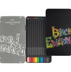 Caixa de Metal Lápis de Cor "Black Edition" Faber-Castell