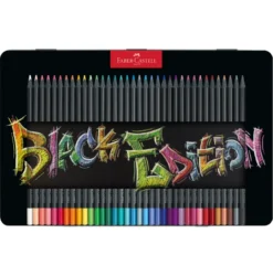 Caixa de Metal Lápis de Cor "Black Edition" Faber-Castell