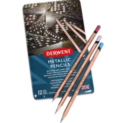 Caixa de Metal Lápis Metálicos Derwent