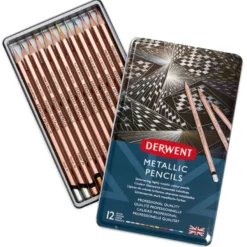 Caixa de Metal Lápis Metálicos Derwent
