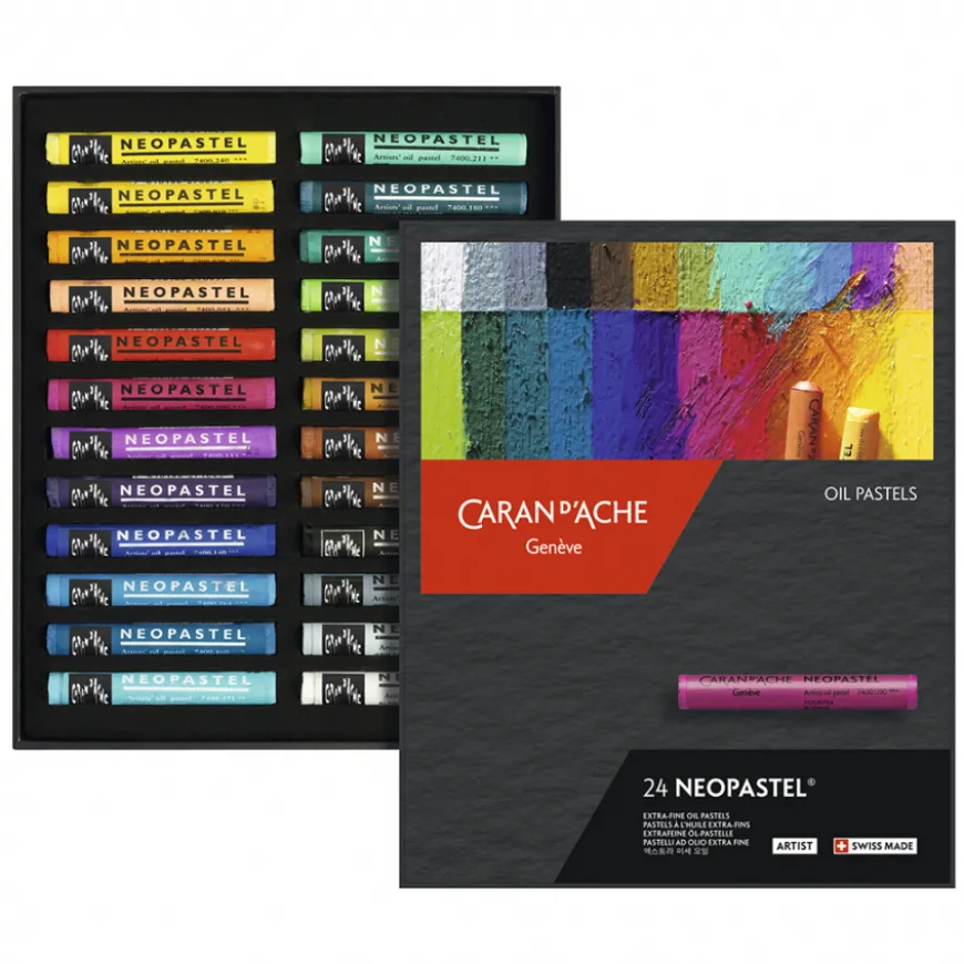 Caixa de Pastel de Óleo Neopastel Caran D´Ache