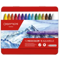 Caixa Lápis Cera Aguarelável Neocolor II Caran D´Ache