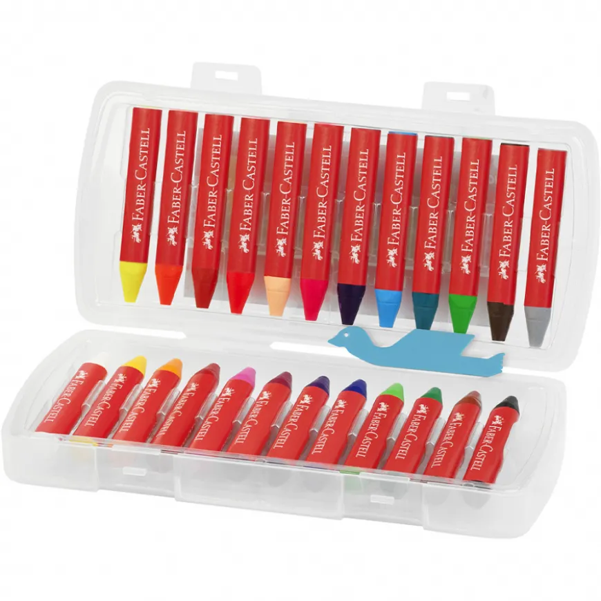 Caixa Lápis de Cera Jumbo Faber-Castell