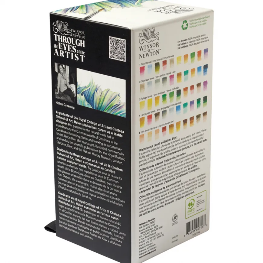 Caixa Lápis de Cor Aguareláveis com Secções Winsor & Newton