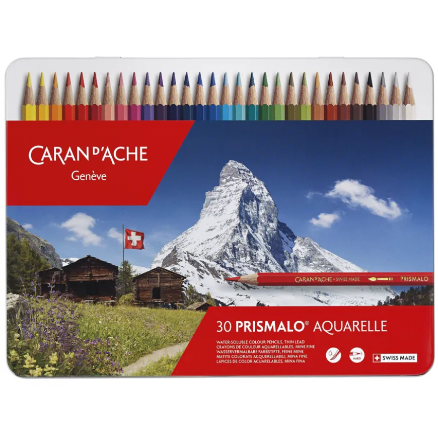 Caixa Lápis de Cor Aguarelável Prismalo Caran D´Ache