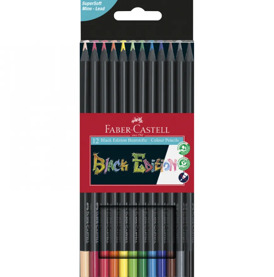 Caixa Lápis de Cor "Black Edition" Faber-Castell
