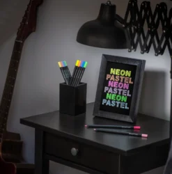 Caixa Lápis de Cor Pastel e Neon