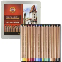 Caixa Lápis de Pastel Seco Gioconda 8828 Koh-I-Noor