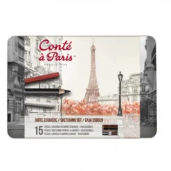 Caixa Lápis e Pastel Seco Esboço Conté à Paris