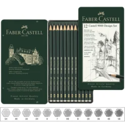 Caixa Lápis Grafite Castell 9000 Faber-Castell