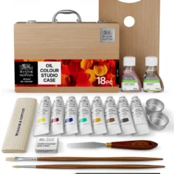Caixa Madeira Óleo Artist Winsor & Newton